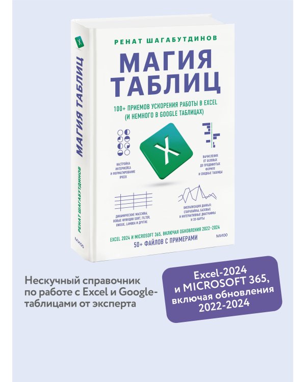 Магия таблиц. 100+ приемов ускорения работы в Excel (и немного в Google Таблицах)