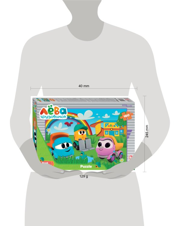 Мозаика "puzzle" 160 "Грузовичок Лёва" (ООО "Первый проект")