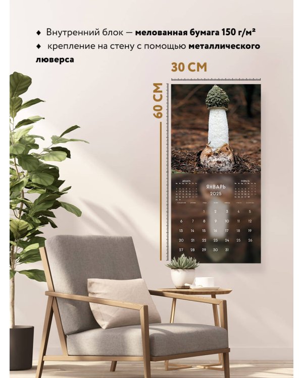 Ни стыда, ни совести. 12 нескромных символов природы. Календарь настенный на 2025 год (300х300 мм)