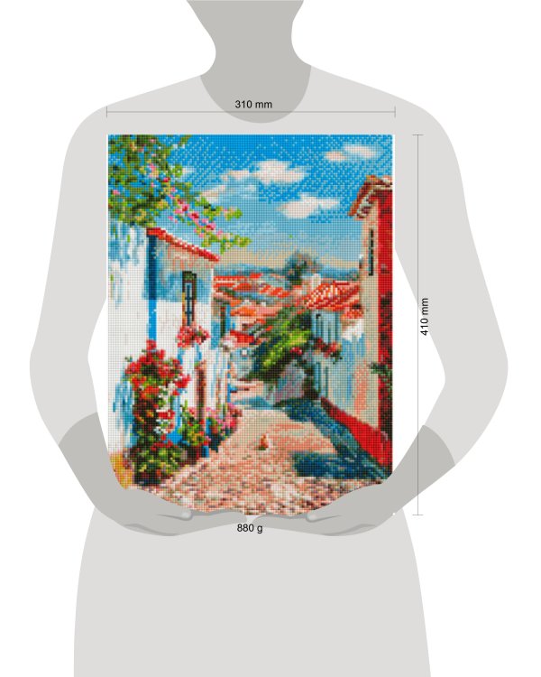 3865-AM-S Улочка в португальском поселке