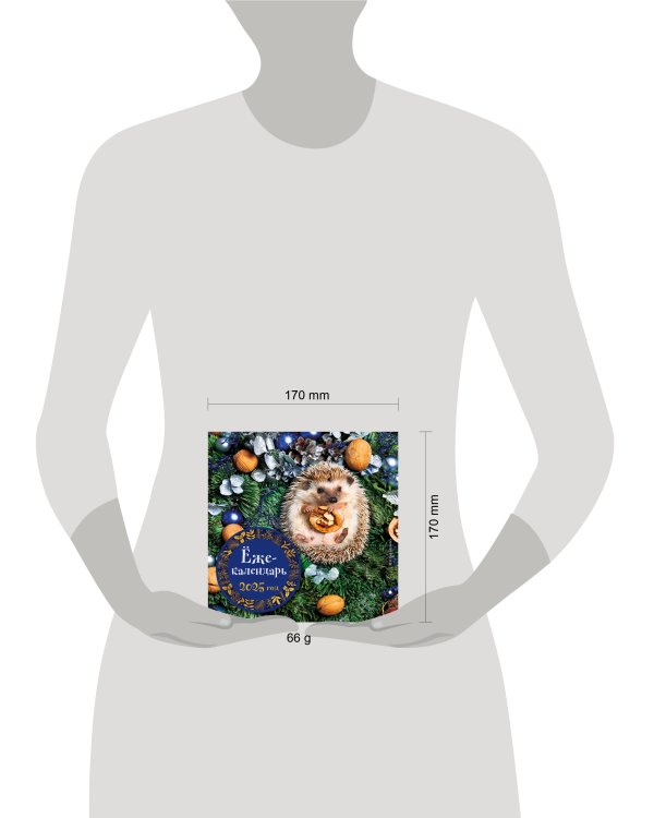 Ёжекалендарь (грецкие орехи). Календарь настенный на 2025 год (170х170 мм)