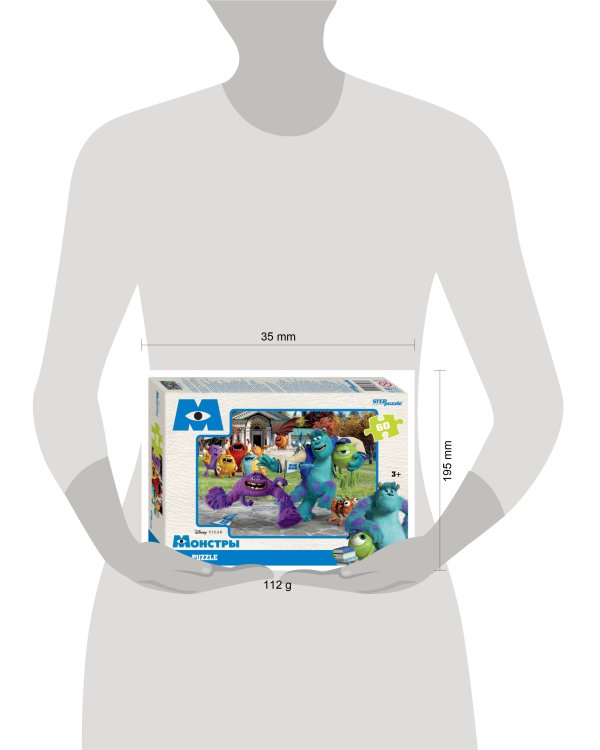 Мозаика "puzzle" 60 "Монстры" (Disney)