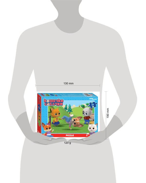 Мозаика "puzzle" 35 "Кошечки и собачки" (0+ Медиа)