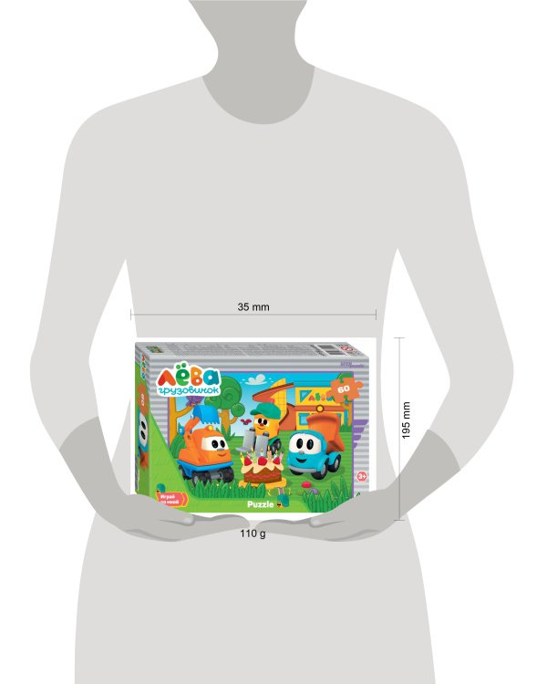 Мозаика "puzzle" 60 "Грузовичок Лёва" (ООО "Первый проект")