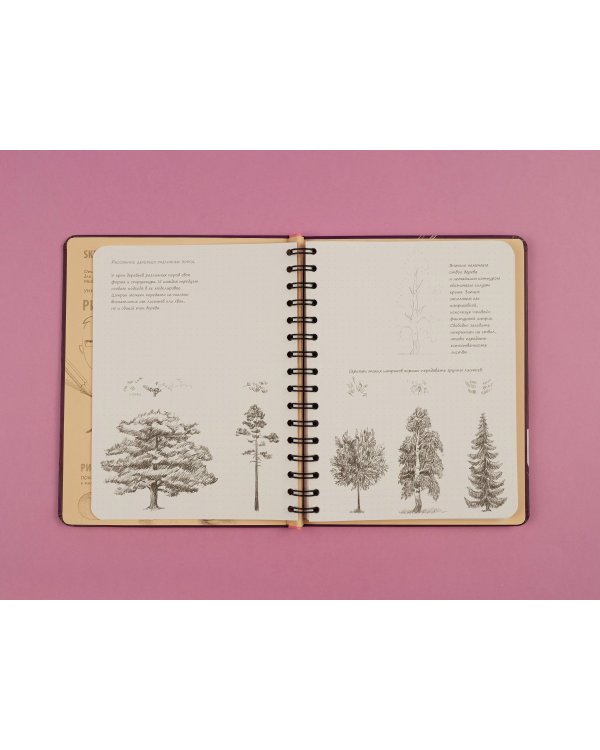 Sketchbook с уроками внутри. Продвинутые техники (пурпур)