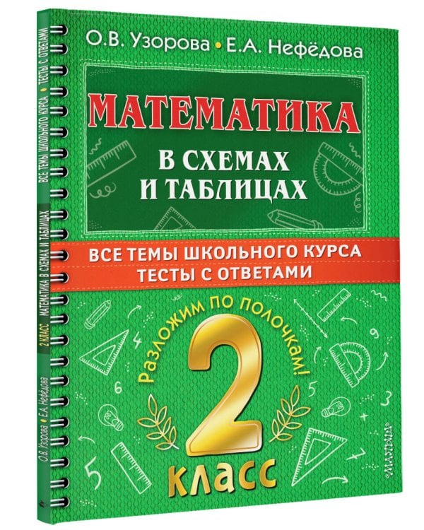 Математика в схемах и таблицах. Все темы школьного курса 2 класса с тестами.