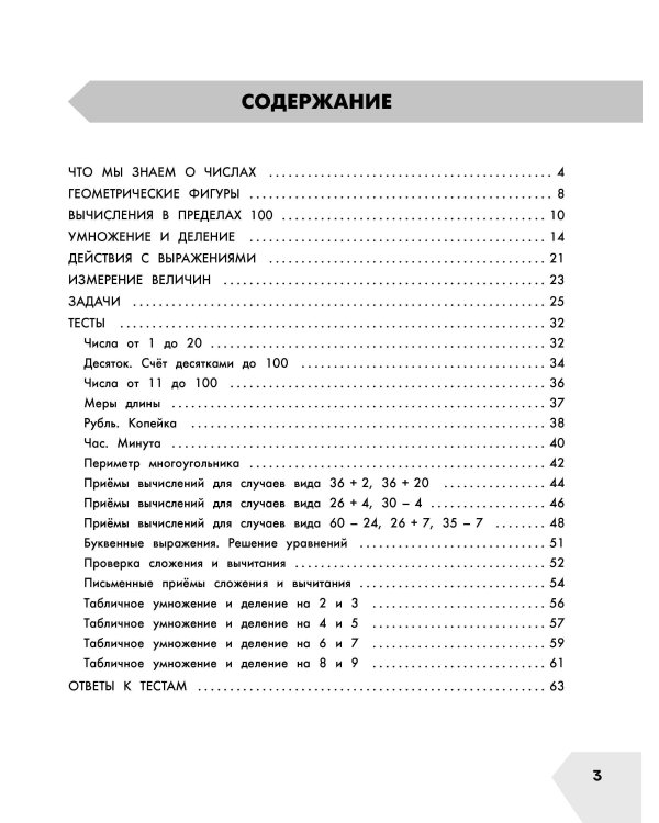 Математика в схемах и таблицах. Все темы школьного курса 2 класса с тестами.