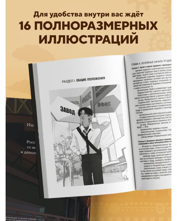 Трудовой кодекс Российской Федерации с иллюстрациями. Редакция 2025. Young adult