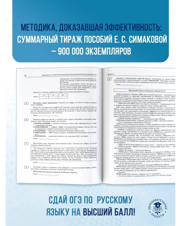 ОГЭ-2025. Русский язык. 40 тренировочных вариантов экзаменационных работ для подготовки к основному государственному экзамену