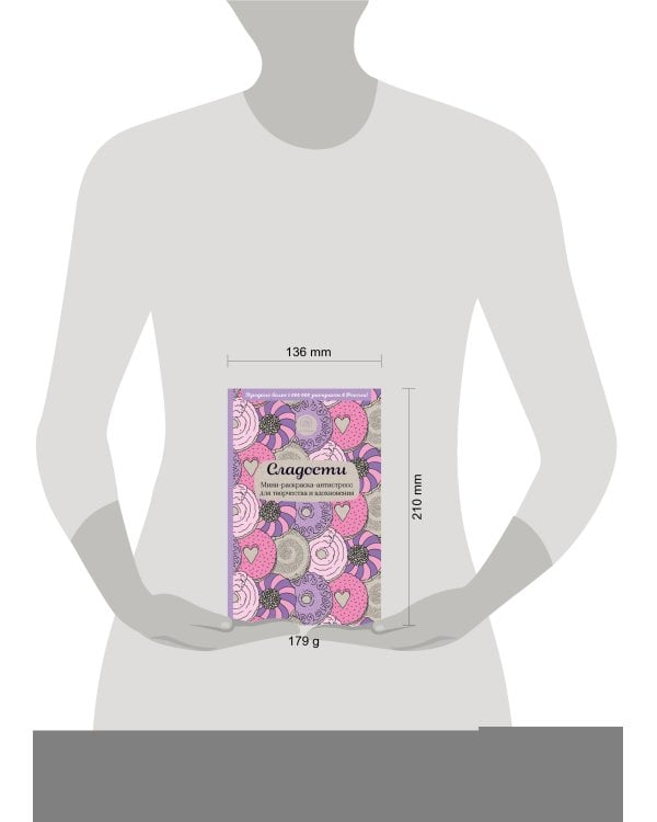 Сладости. Мини-раскраска-антистресс для творчества и вдохновения.