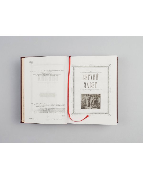 Библия. Книги Священного Писания Ветхого и Нового Завета. Подарочное издание с закрашенным обрезом