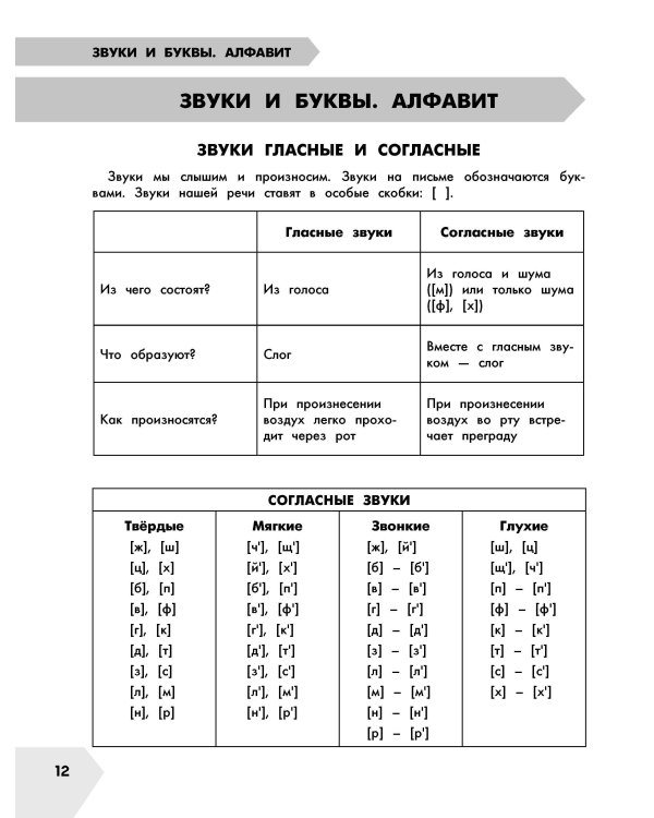 Русский язык в схемах и таблицах. Все темы школьного курса 1 класса с тестами.