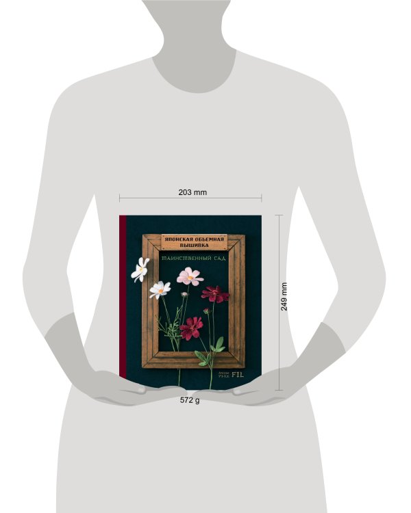 Японская объемная вышивка. Таинственный сад (с рамкой)