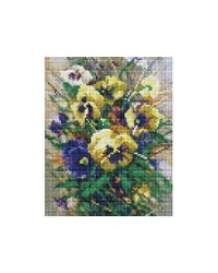 Мозаичные картины. Букет с анютками (425-ST-PS)