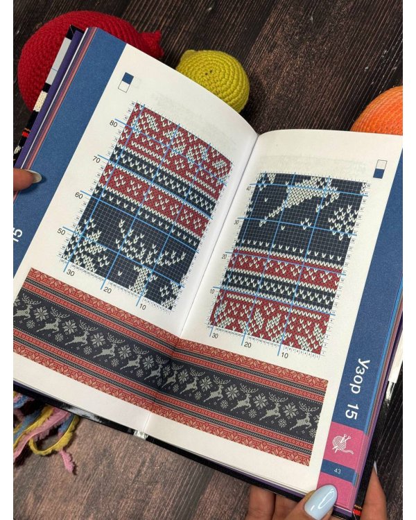 Скандинавские узоры спицами. Жаккард