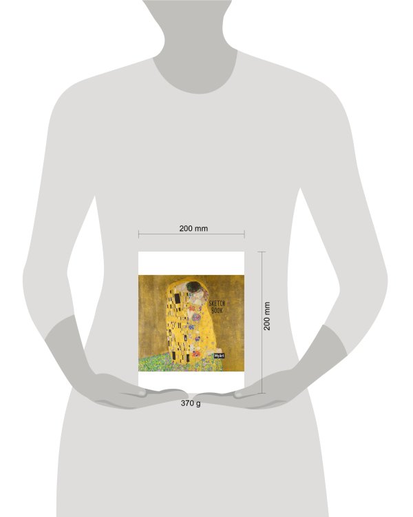 КВАДРАТНЫЙ СКЕТЧБУК. Густав Климт, Поцелуй