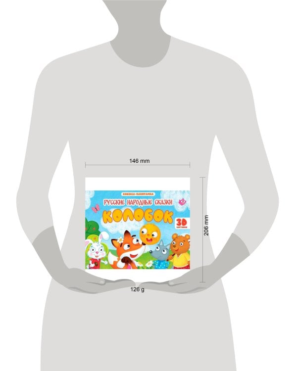 КНИЖКИ-ПАНОРАМКИ 4 разворота 145х203. КОЛОБОК