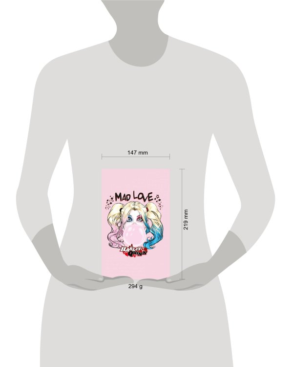 Блокнот. Харли Квинн. Mad Love (формат А5, 160 стр., тонированный блок)