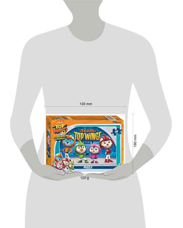 Мозаика "puzzle" 60 "Отважные птенцы" (Никелодеон)