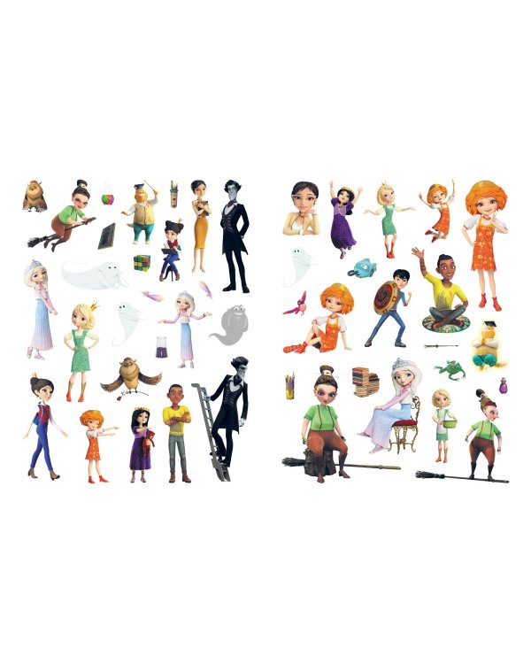 Суперальбом с прикольными наклейками. В школе волшебства