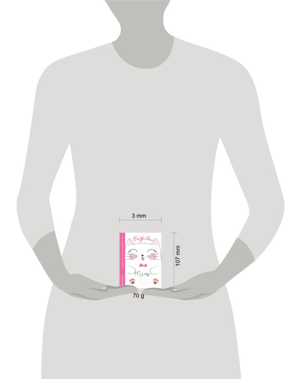 Тетрадь для записи английских слов в начальной школе (Мяу)