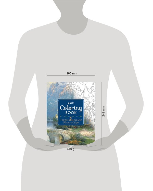 Posh Adult Coloring Book Thomas Kinkade Designs for Inspiration & Relaxation Раскраска для взрослых Рисунки Томаса Кинкейда /Книги на английском языке