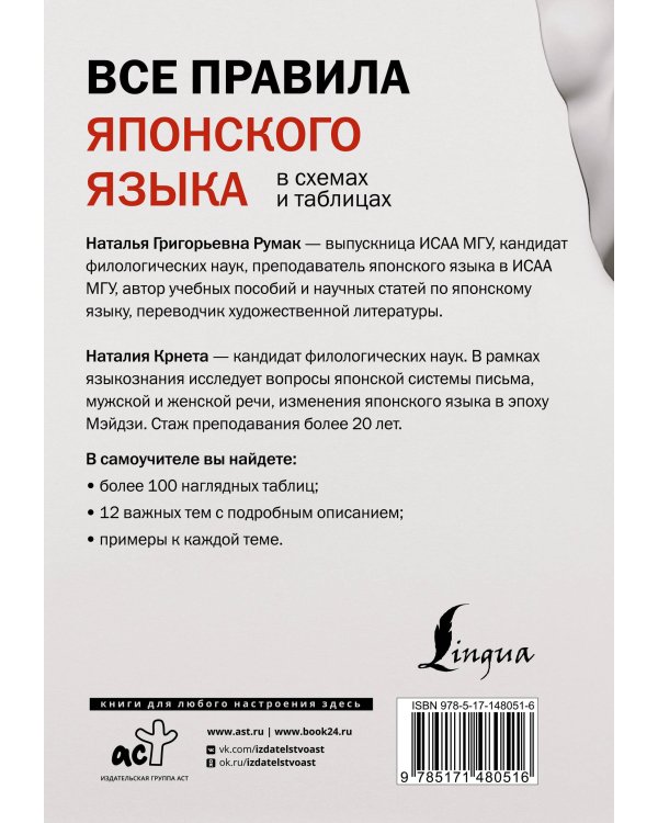 Все правила японского языка в схемах и таблицах