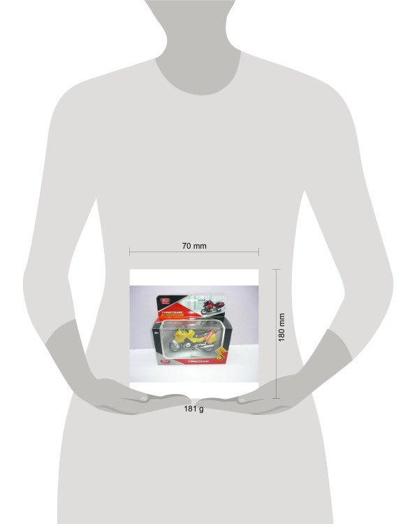 МОДЕЛЬ "ТЕХНОПАРК" МЕТАЛЛ. МОТОЦИКЛ ТУРИЗМ, 12,5СМ, СВЕТ+ЗВУК, ПОДВИЖ. ЭЛЕМЕНТЫ В КОР. в кор.2*54шт