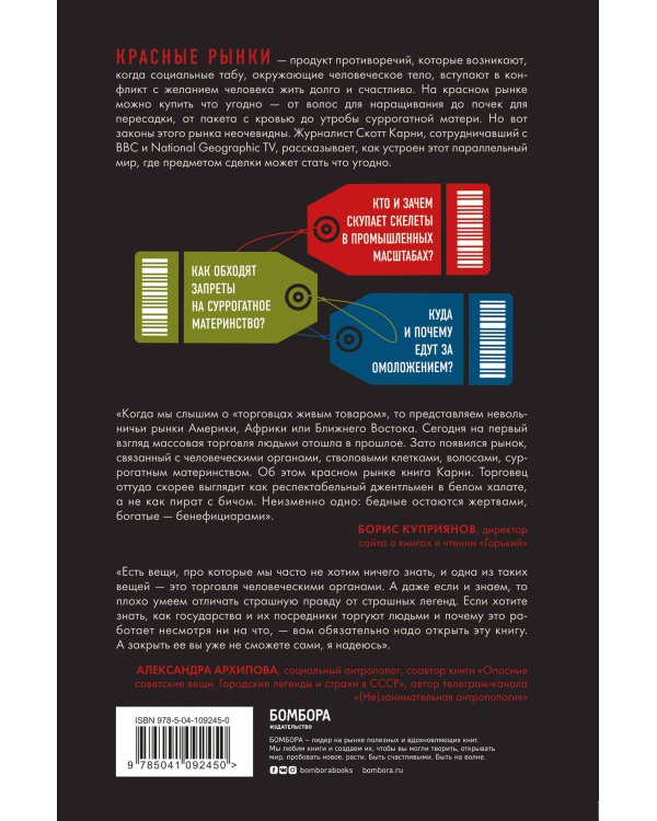 Красный рынок: как устроена торговля всем, из чего состоит человек
