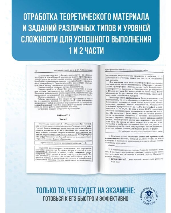 Готовимся к ЕГЭ за 30 дней. Русский язык
