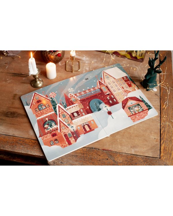 С Новым годом! Большая книга-адвент с окошками