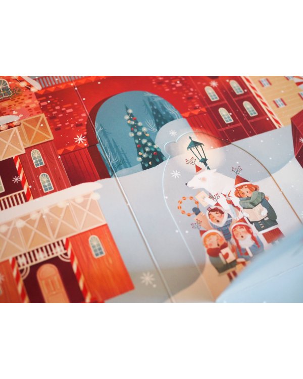 С Новым годом! Большая книга-адвент с окошками