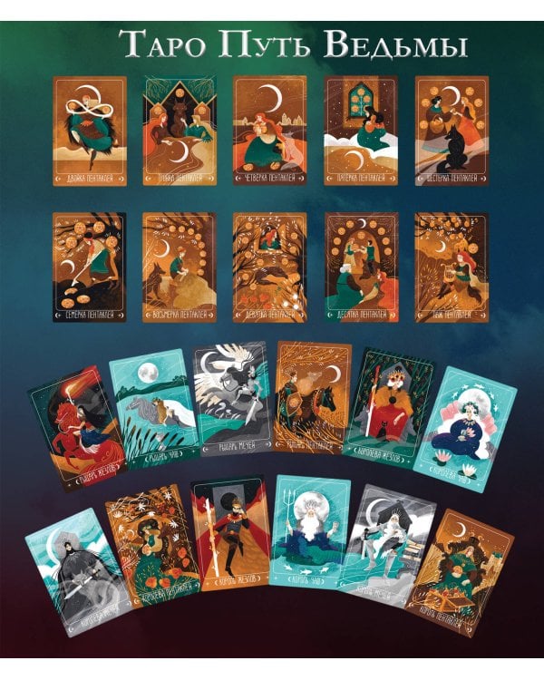 Таро Путь ведьмы. Карты для гадания, защиты и самопознания
