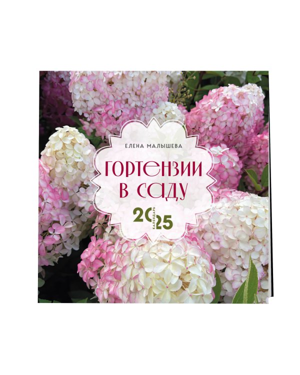 Гортензии в саду. Календарь настенный на 2025 год (300х300 мм)