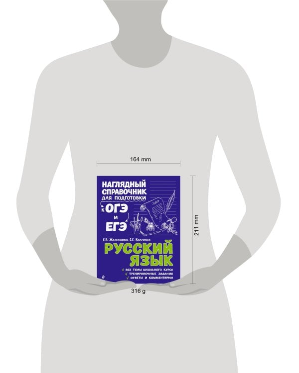 Комплект Русский язык + Математика. Наглядный справочник для подготовки к ОГЭ и ЕГЭ (ОРС)