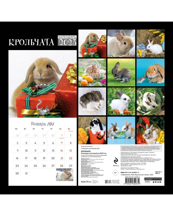 Крольчата. Календарь настенный на 2023 год (300х300)