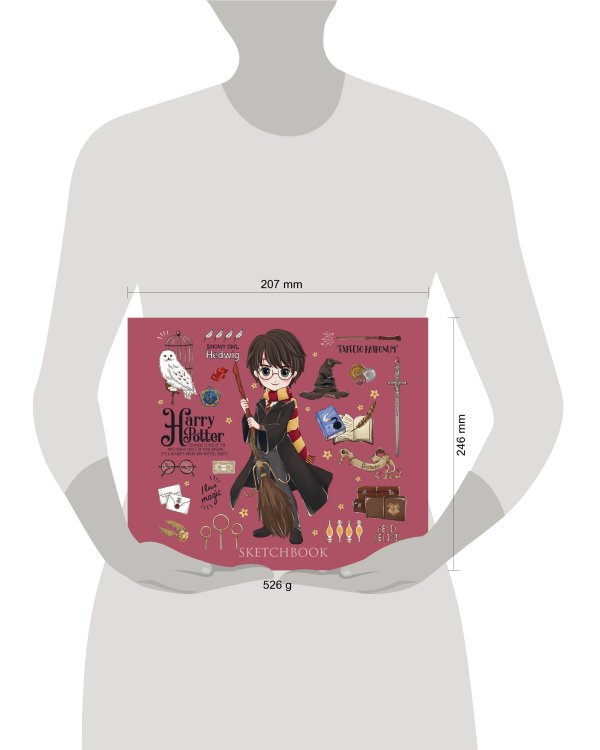 Скетчбук. Гарри Поттер. Коллекция «Cute kids» (твердый переплет, 96 стр., 240х200 мм)