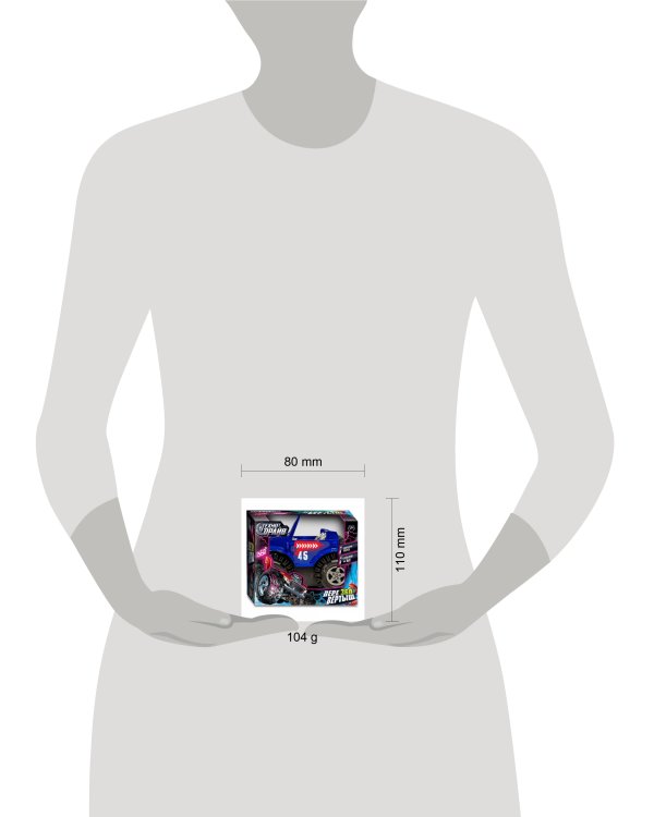 Машина-перевертыш на бат., кор.11*9*9см ТЕХНОДРАЙВ в кор.2*120шт