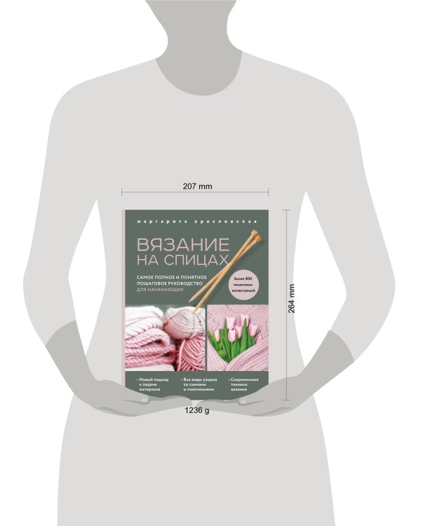 Вязание на спицах. Самое полное и понятное пошаговое руководство для начинающих (новое оформление)