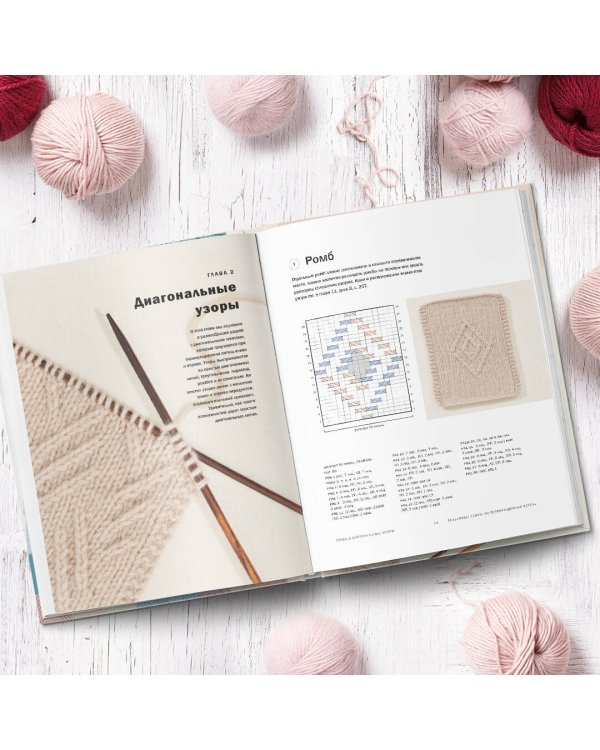 Рельефные узоры из перекрещенных петель. Новый подход к вязанию и дизайну. Большое практическое рук.