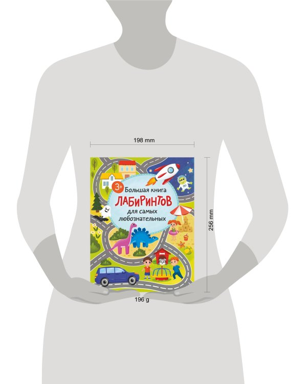 Большая книга лабиринтов для самых любознательных (3+)