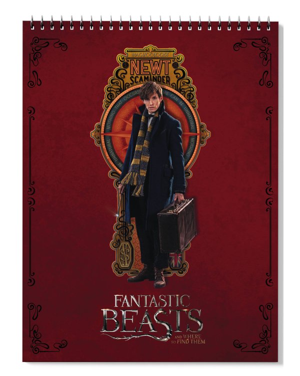 Планшет для записи "Фантастические твари" (А4, навивка)