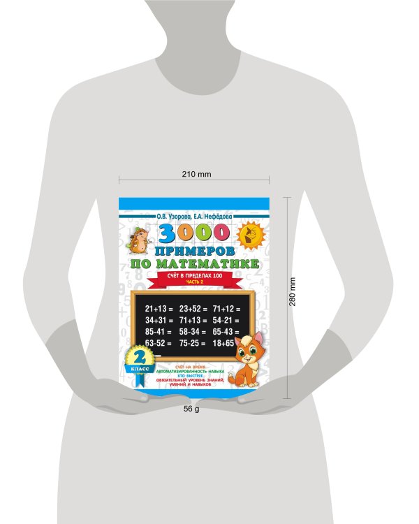 3000 примеров по математике. 2 класс. Счёт в пределах 100. Ч. 2.