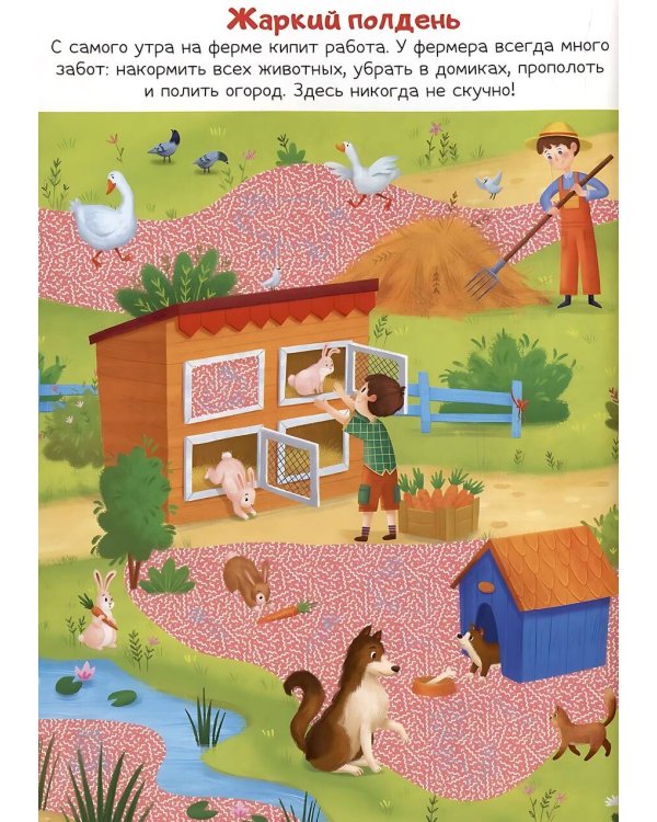 Книжка с лупой Приключения на ферме [100 секретных изображений]