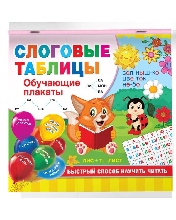 Слоговые таблицы. Быстрый способ научить читать