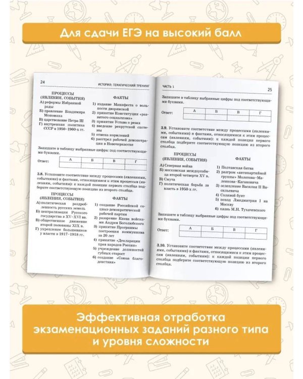 ЕГЭ. История. Тематический тренинг для подготовки к единому государственному экзамену