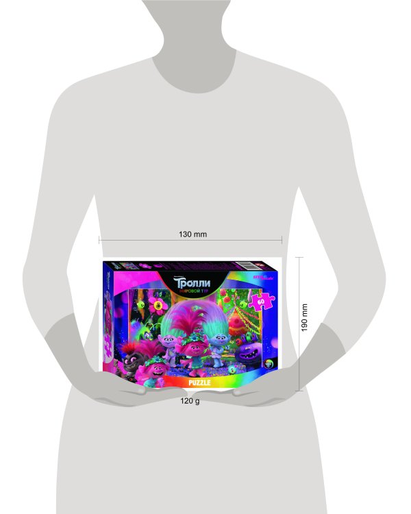 Мозаика "puzzle" 60 "Trolls - 2" (DreamWorks)