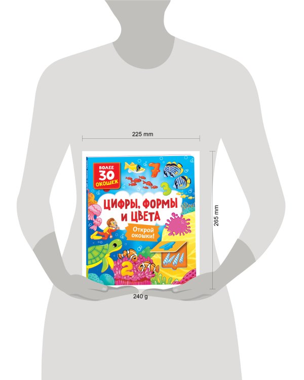 Книги с окошками. Цифры, цвета и формы