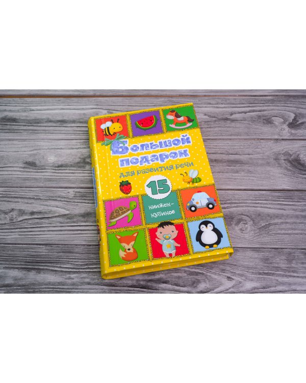 Большой подарок для развития речи. 15 книжек-кубиков!