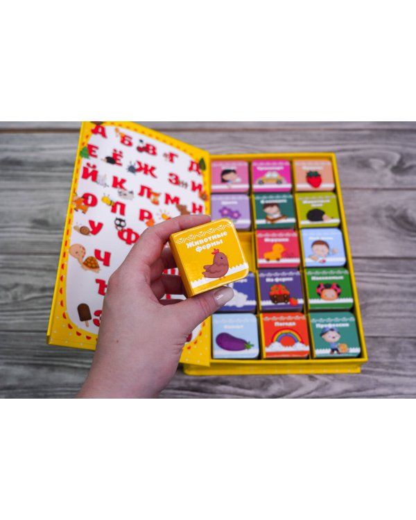 Большой подарок для развития речи. 15 книжек-кубиков!